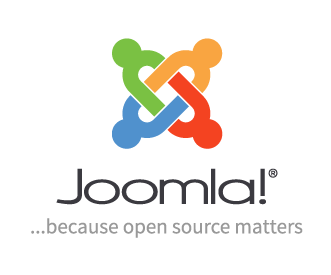 Joomla Vertical logo light background tagline en